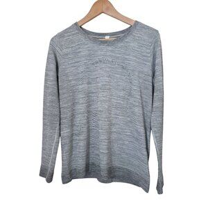 Lululemon Swiftly Relaxed Long Sleeve Blk & Wht Athleisure Athletic Shirt Sz 6